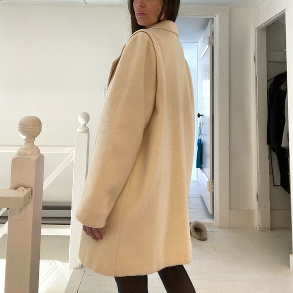 Forecaster of Boston Vintage 80s Wool Double Breasted Coat Size 13/14 - Picture 6 of 13